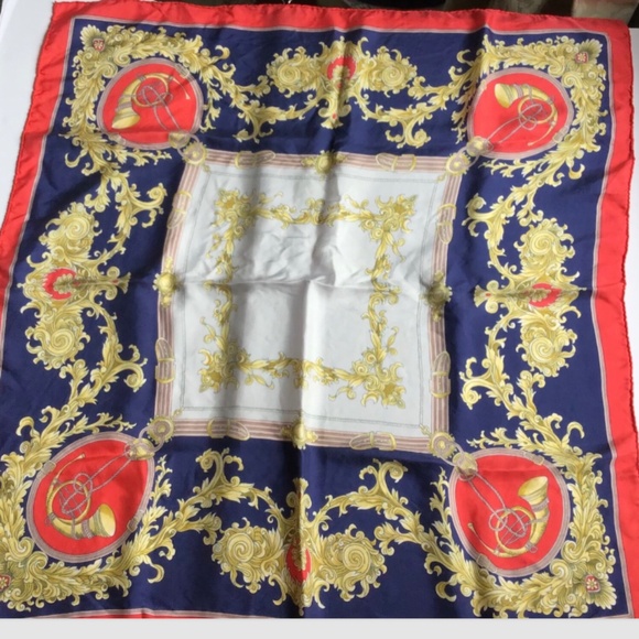 hand rolled women 100% pure Silk Écharpe/scarf gorgeous print & colours - Picture 1 of 4